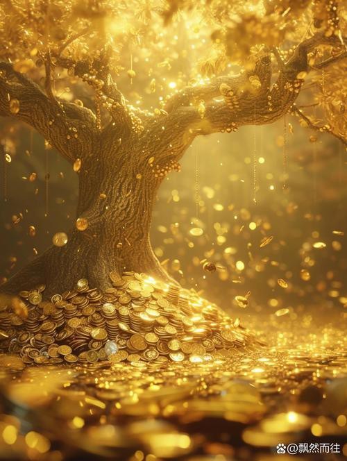 金色招財圖片