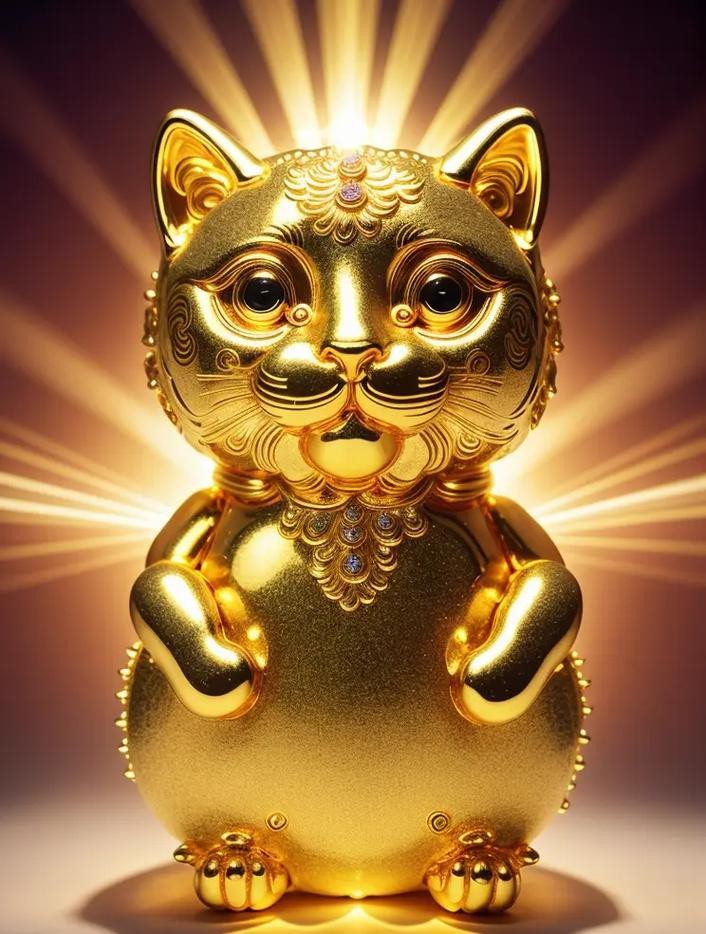 金色招財圖片