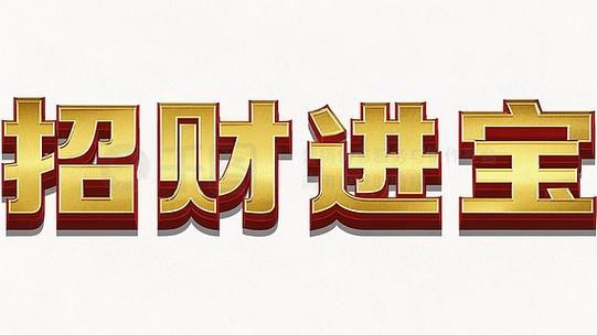 金色招財圖片