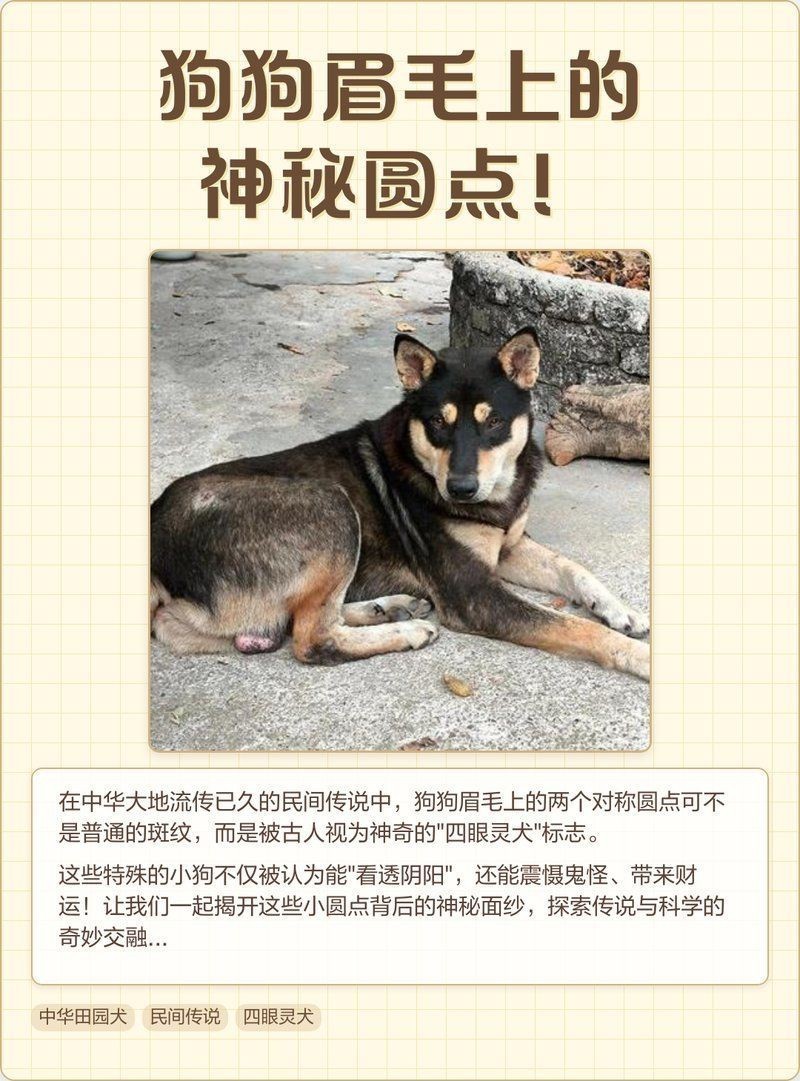 狗頭上有兩個圓點
