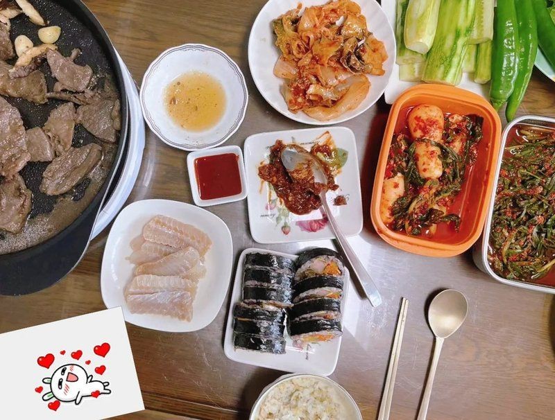 韓國鰩魚生魚片
