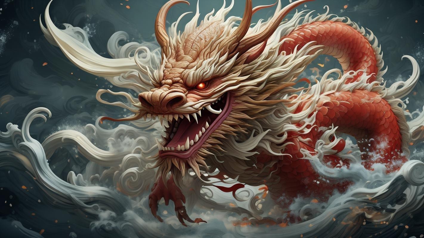 霸氣帶有殺氣的龍的圖片