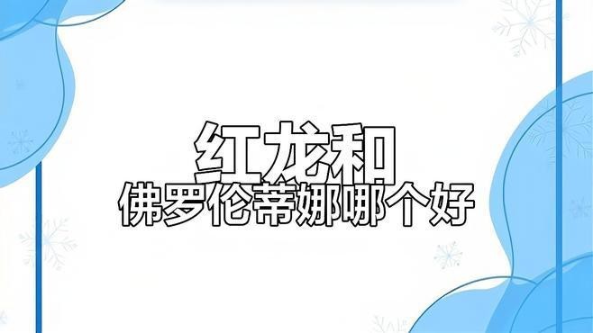 紅龍和蒂娜哪種好看