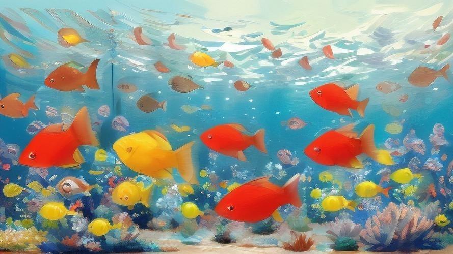 龍魚背景圖片大全大圖可愛的