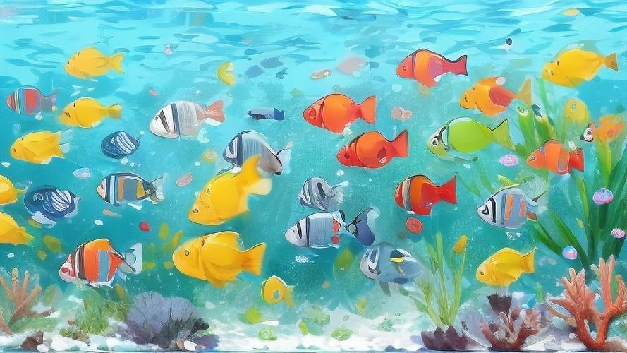 龍魚背景圖片大全大圖可愛的