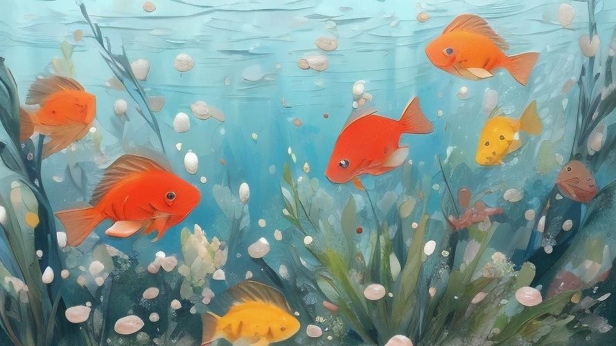 龍魚背景圖片大全大圖可愛的