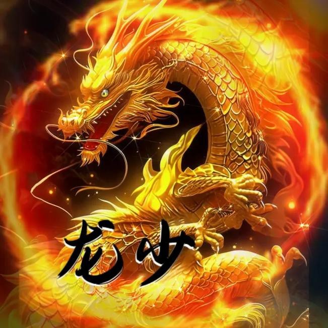 能提供一張帶字的霸氣龍圖嗎？