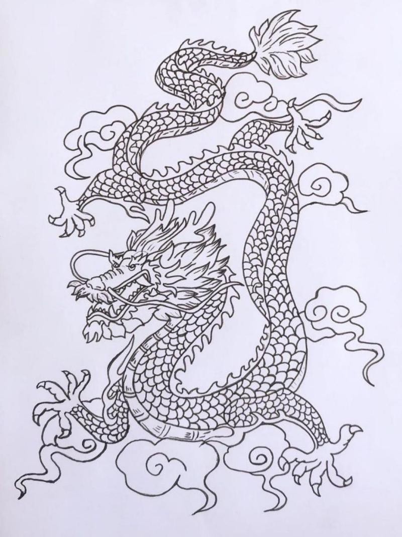 龍畫圖片大全
