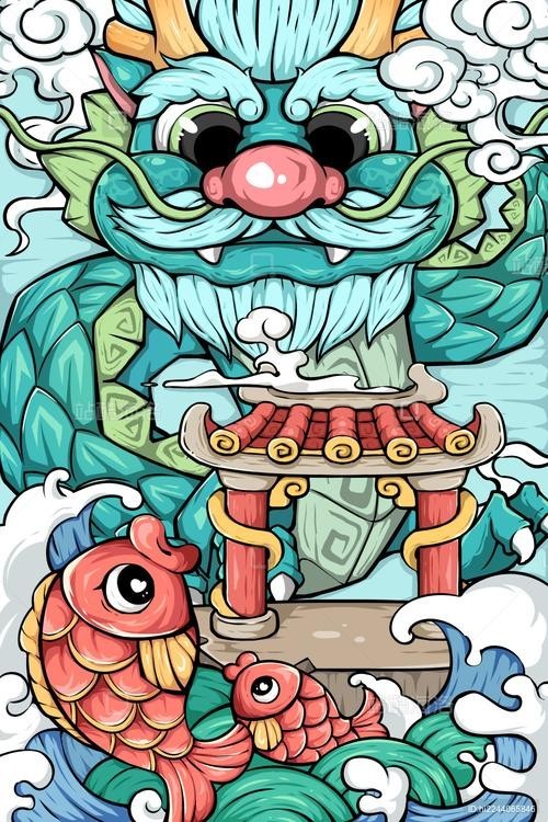 龍魚背景圖片大全高清圖無水印