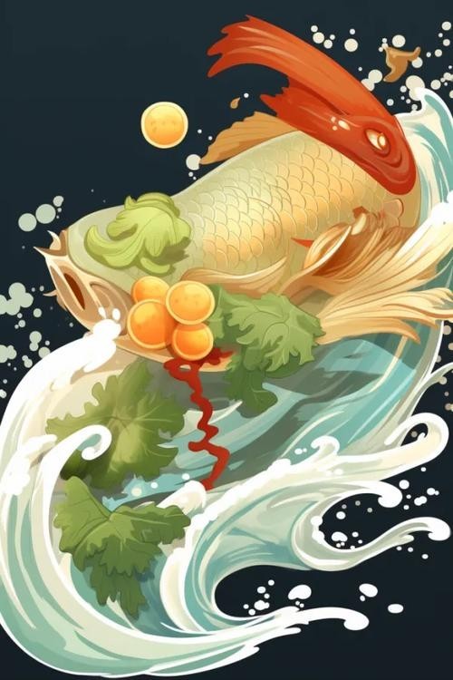 龍魚背景圖片大全高清圖無水印