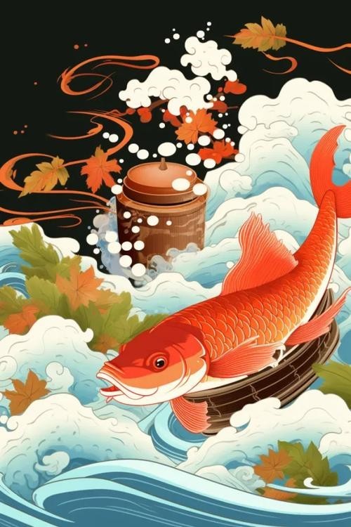 龍魚背景圖片大全高清圖無水印