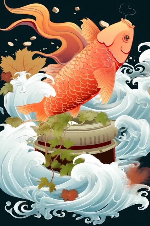 龍魚背景圖片大全高清圖無水印