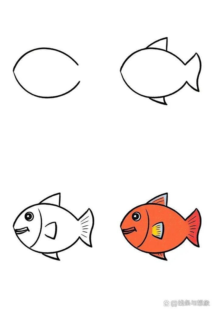 多寶魚圖片簡筆畫
