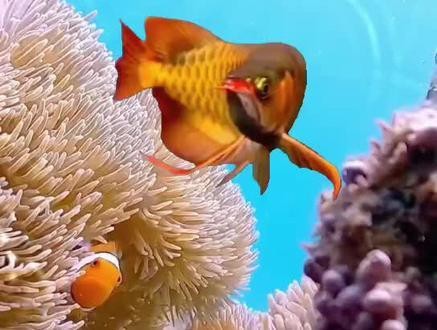 手機(jī)壁紙龍魚圖片大全高清豎屏