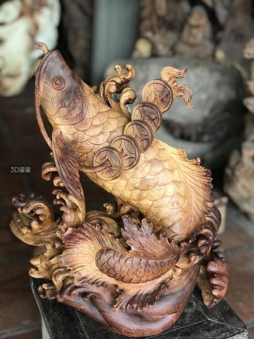 各種形態(tài)木雕魚(yú)圖片