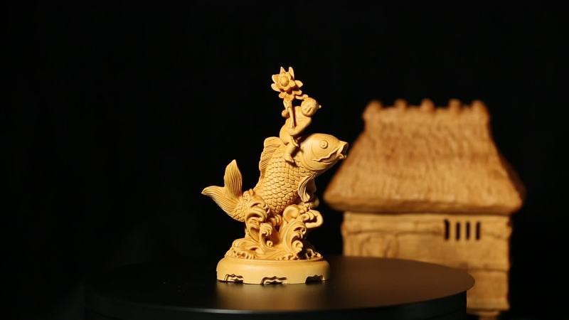 各種形態(tài)木雕魚(yú)圖片
