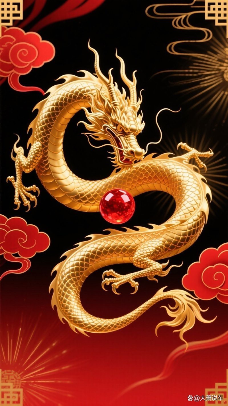 能推薦一些招財金龍霸氣圖片嗎？