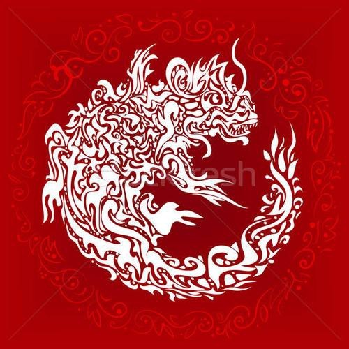 給我推薦一些紅龍紋身圖案