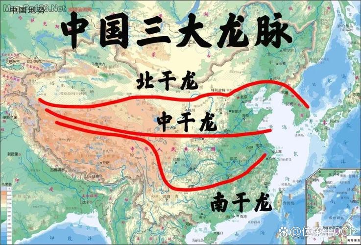 給我一些具體的龍脈風水圖解實例