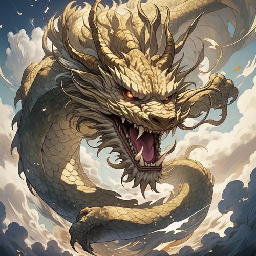 有沒有聚財(cái)金龍的插畫作品？