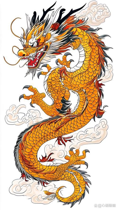 有沒有聚財(cái)金龍的插畫作品？