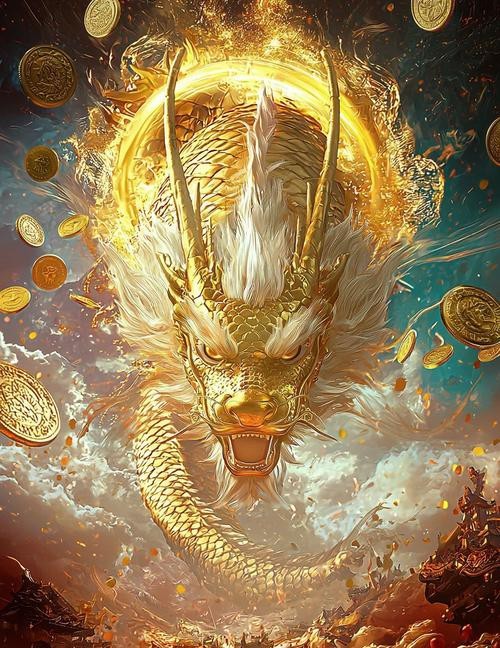 有沒有聚財(cái)金龍的插畫作品？