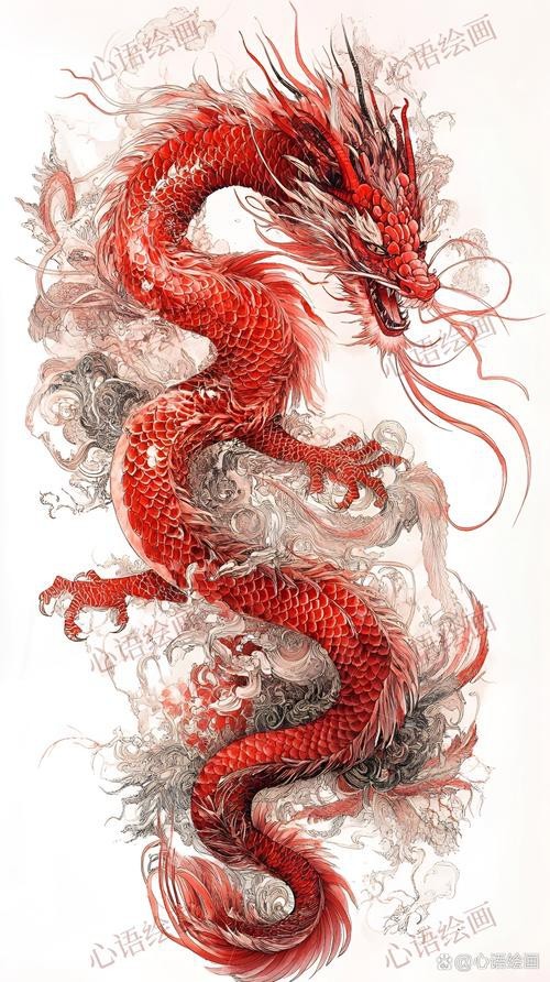 能推薦一些高清紅色龍圖片嗎？