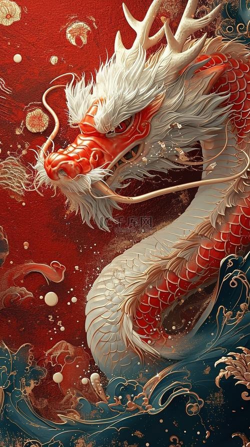能推薦一些高清紅色龍圖片嗎？