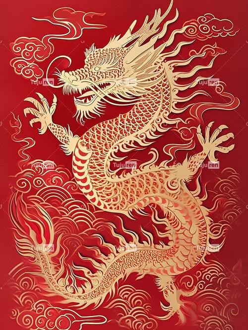 能推薦一些高清紅色龍圖片嗎？