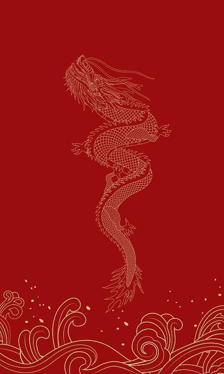 能推薦一些高清紅色龍圖片嗎？