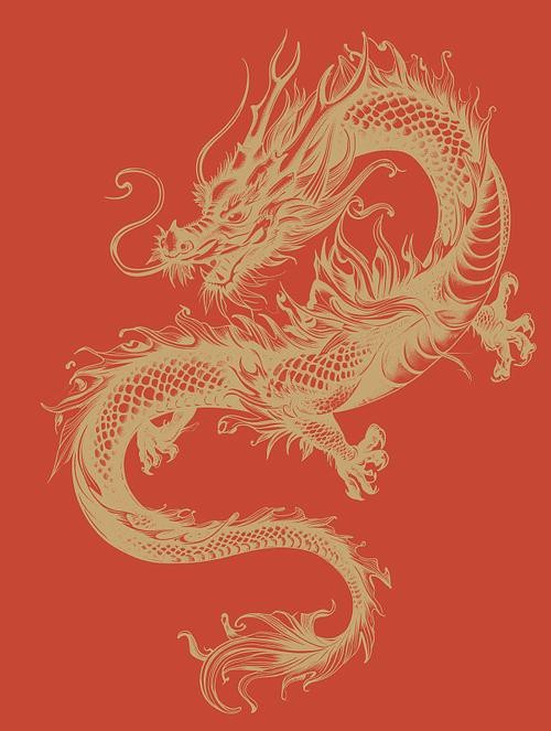 能推薦一些高清紅色龍圖片嗎？