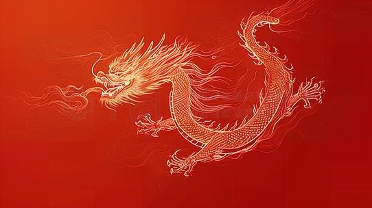 能推薦一些高清紅色龍圖片嗎？