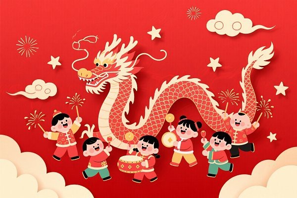 能推薦一些高清紅色龍圖片嗎？
