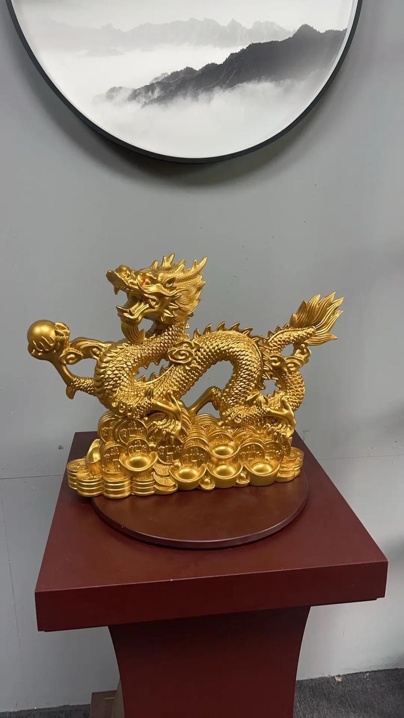 龍擺件工藝品圖片