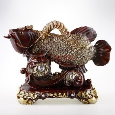 金龍魚擺件風(fēng)水：金龍魚大擺件風(fēng)水講究圖，金龍魚擺件的風(fēng)水作用