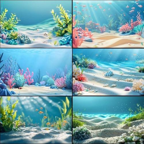 龍魚缸背景圖100張