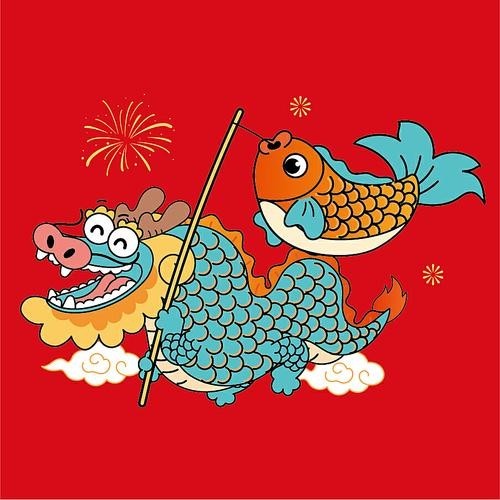 龍魚圖片 壁紙卡通版