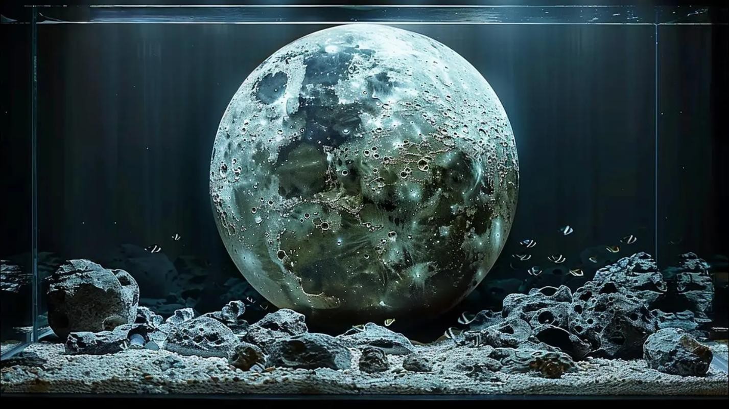 金龍魚魚缸背景圖片大全集