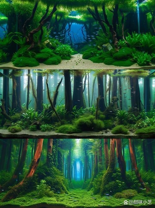 金龍魚魚缸背景圖片大全集