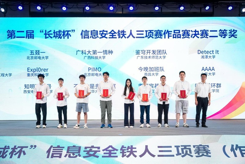 第二屆長城杯獲獎名單