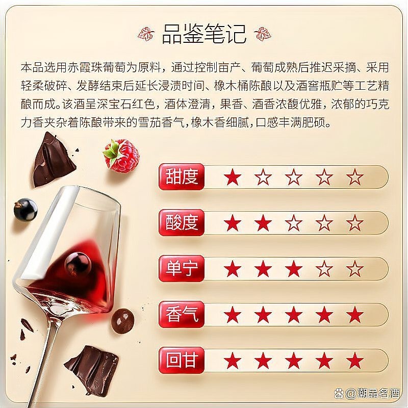 長城紅龍喜的口感特點