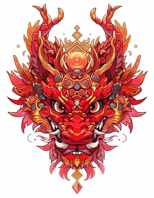 有哪些龍頭朝向的吉祥圖片？