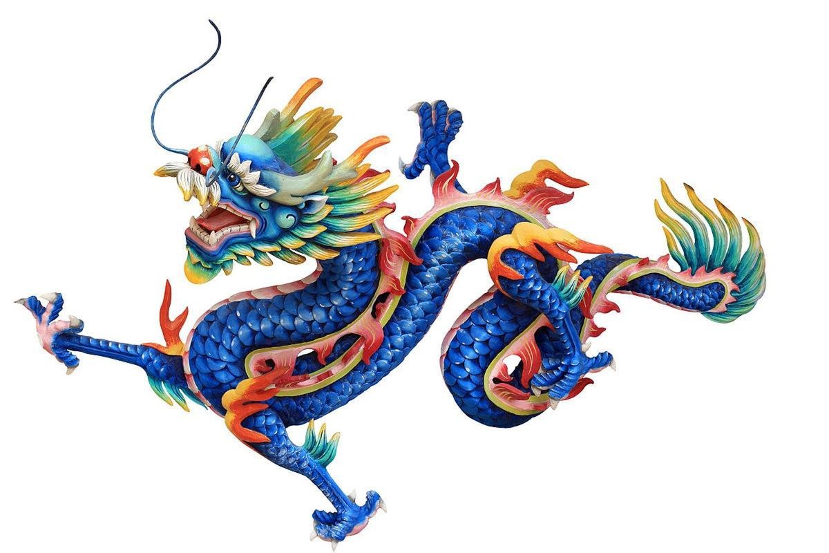 有哪些龍頭朝向的吉祥圖片？