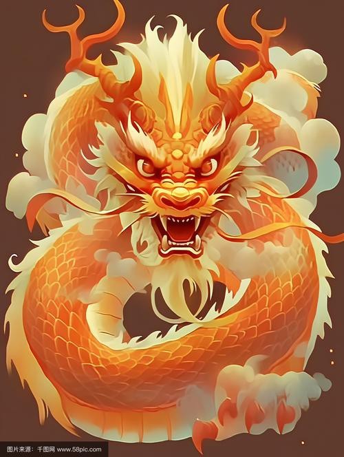 有哪些龍頭朝向的吉祥圖片？