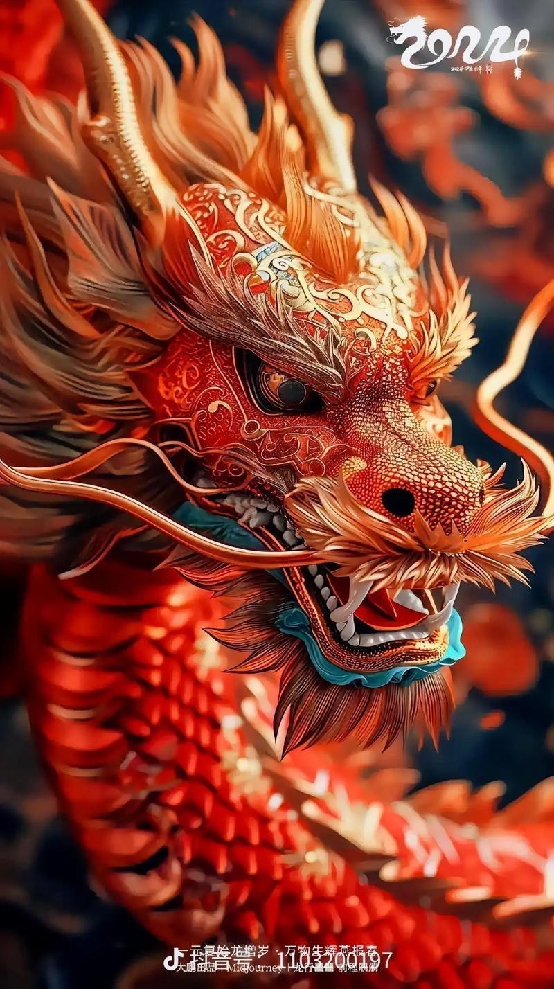 有哪些龍頭朝向的吉祥圖片？