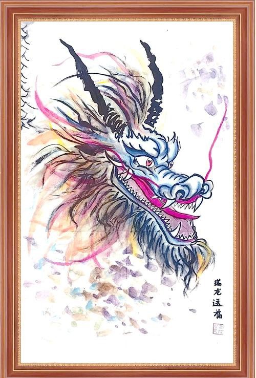 有哪些龍頭朝向的吉祥圖片？