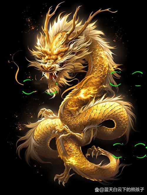 能提供幾張不同風格的金龍圖片嗎？