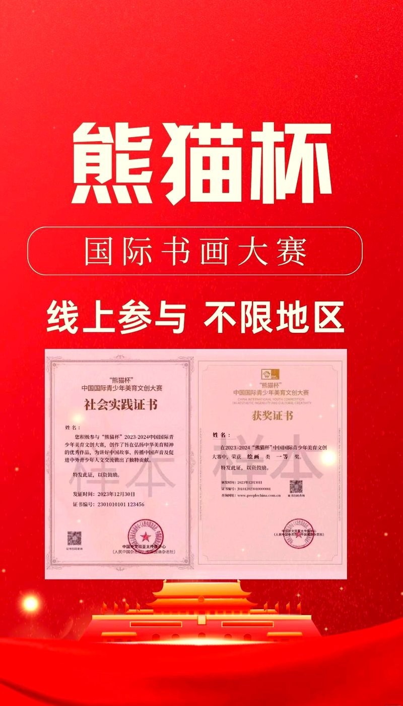 如何參與熊貓杯繪畫大賽？