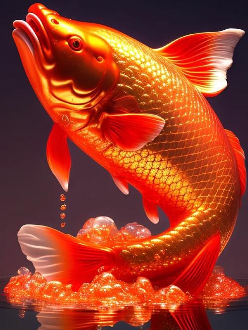 紅錦鯉魚圖片