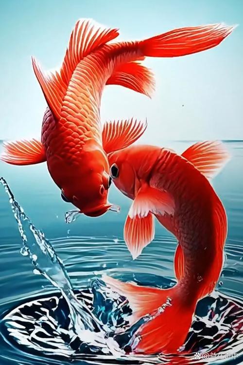 紅錦鯉魚圖片